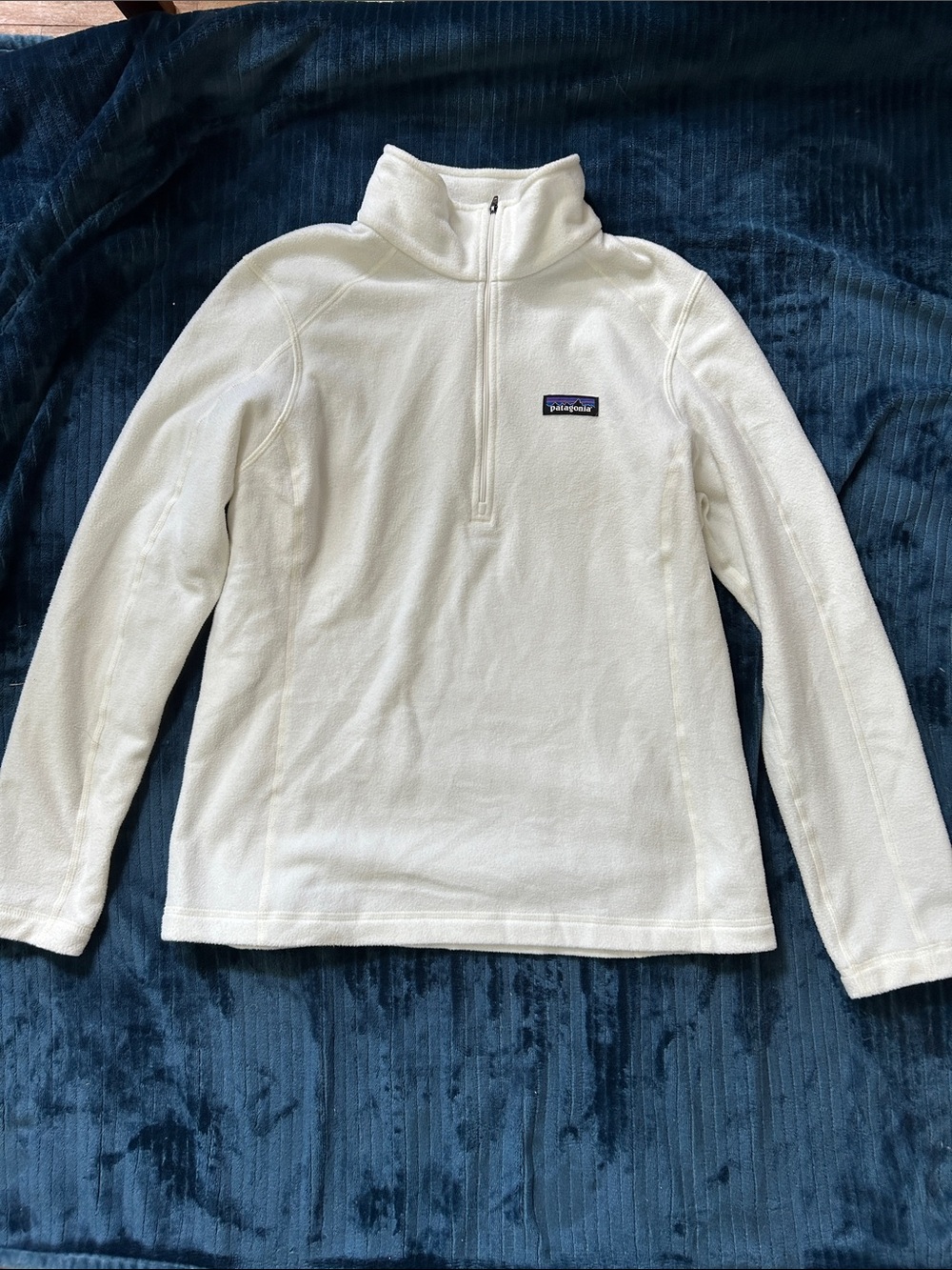 Patagonia Cream Half-Zip Fleece Pullover